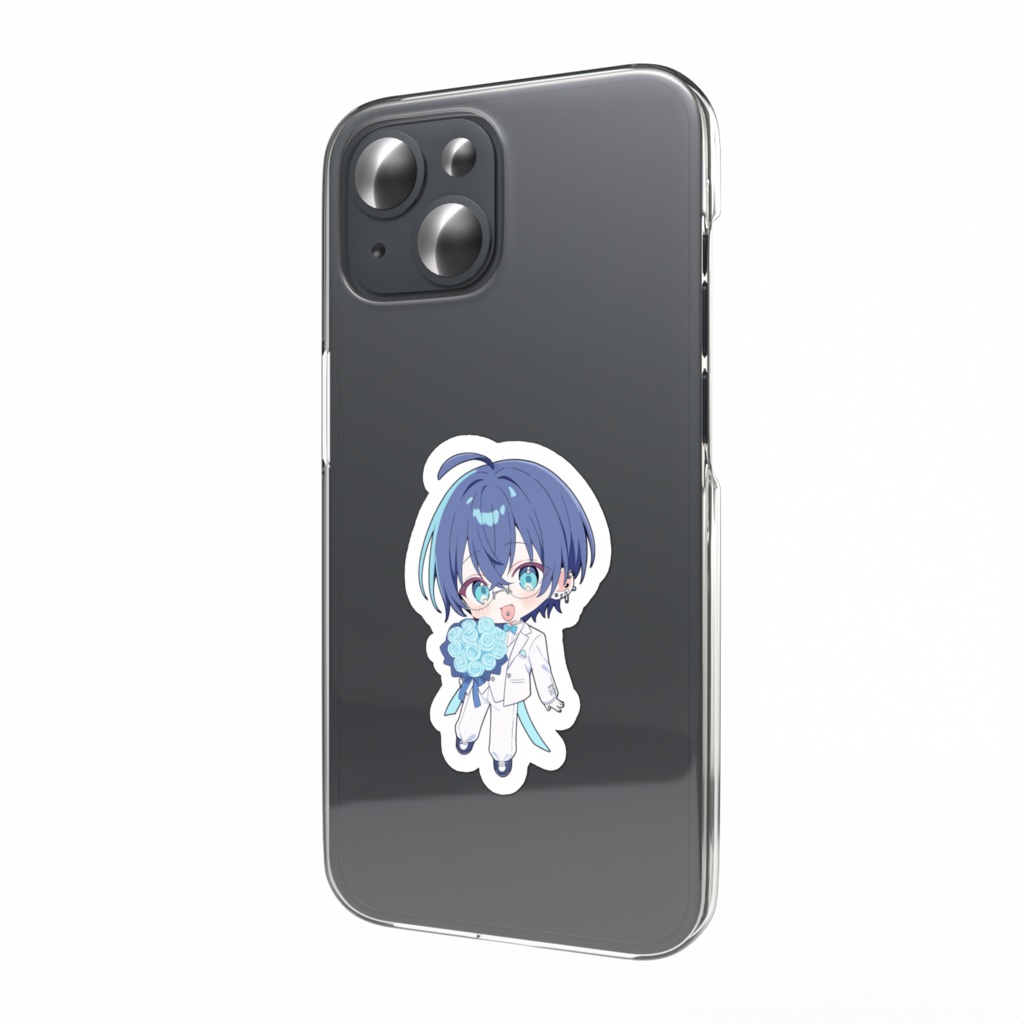 【🌃夜ノ海】100日記念ミニキャラver スマホステッカー