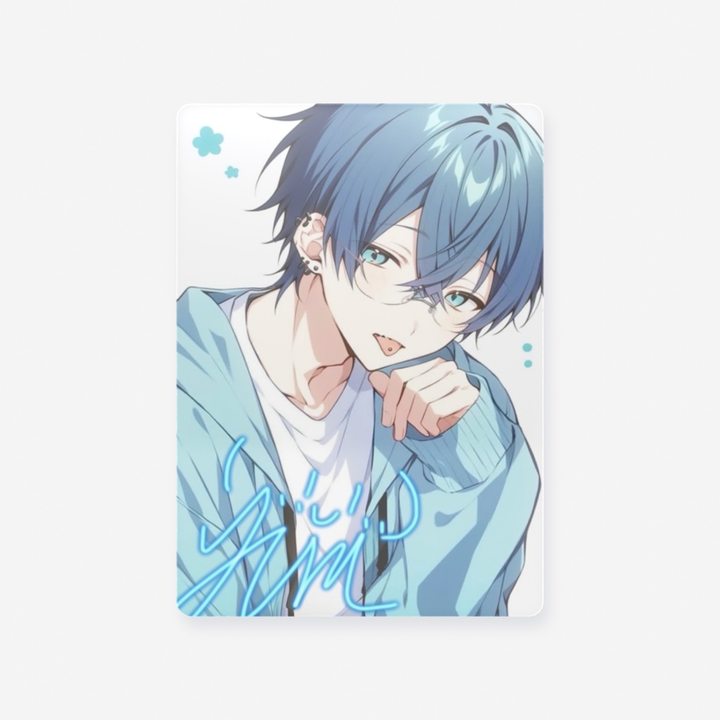 【🌃夜ノ海】歴代キャラ クリアカード ver 1 サイン（63 × 88mm）