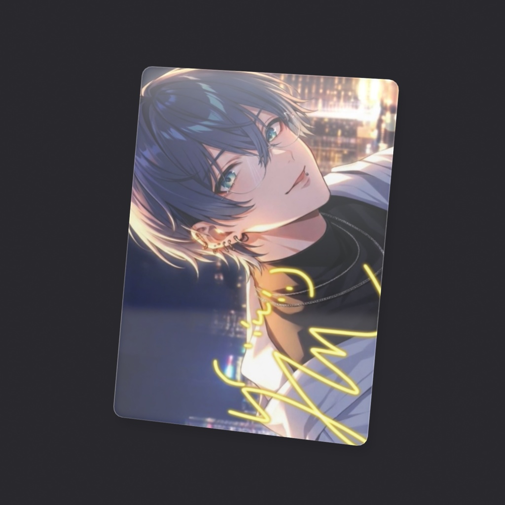 【🌃夜ノ海】歴代キャラ クリアカード ver 4 サイン(63 × 88mm)