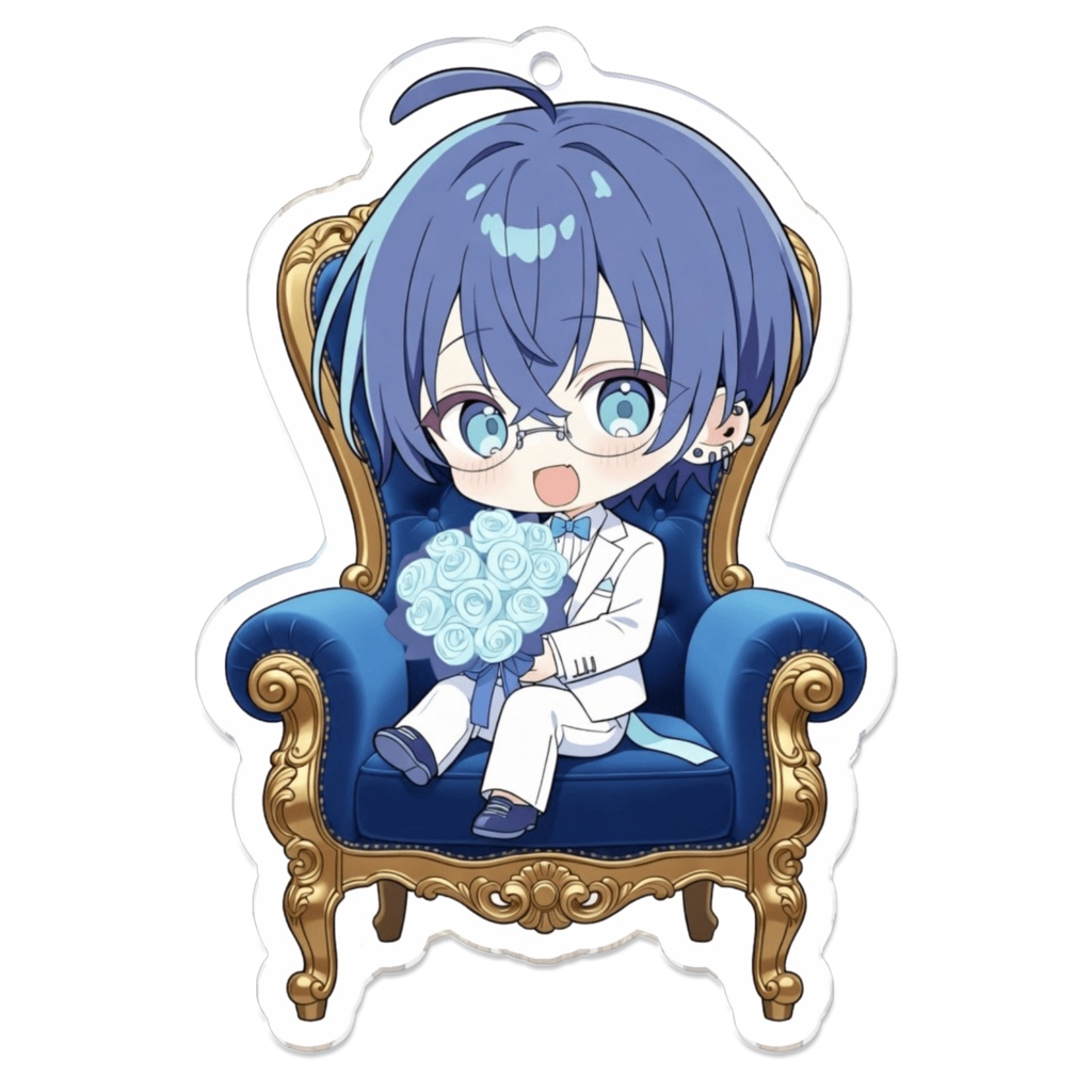 【🌃夜ノ海】100日記念ミニキャラお座りver 70mm x 70mm