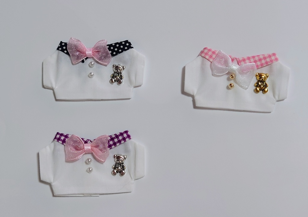 くまちゃんリボンシャツ