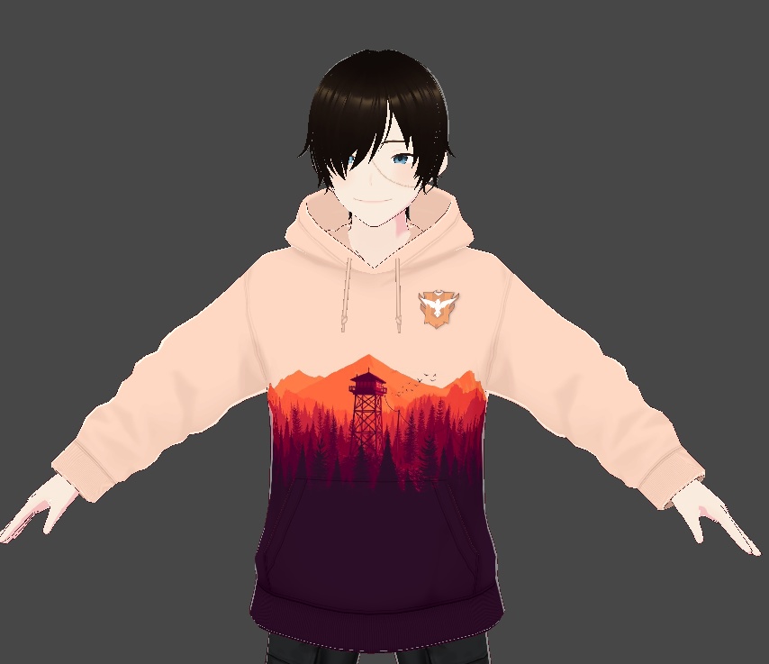 Fire watch Hoodie [ VRoid ]