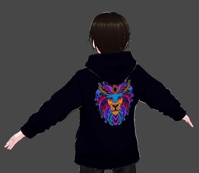 Lion Hoodie [ VRoid ]