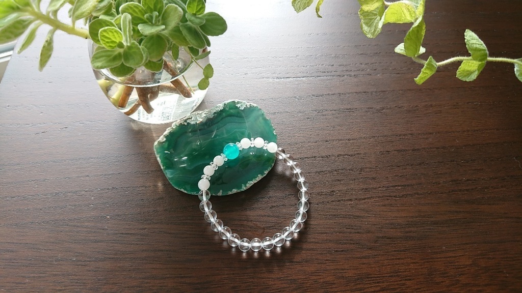 アマゾナイト天然石ブレスレット