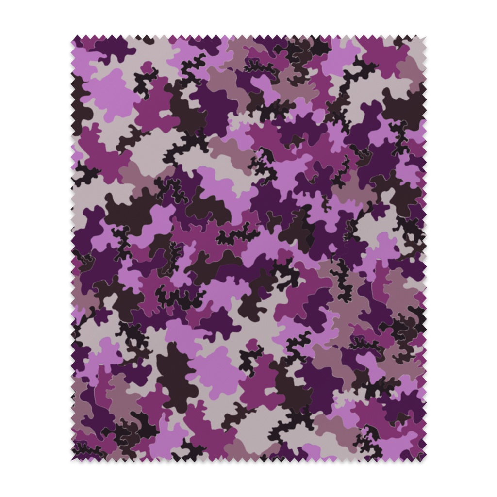 迷彩柄メガネ拭き　紫