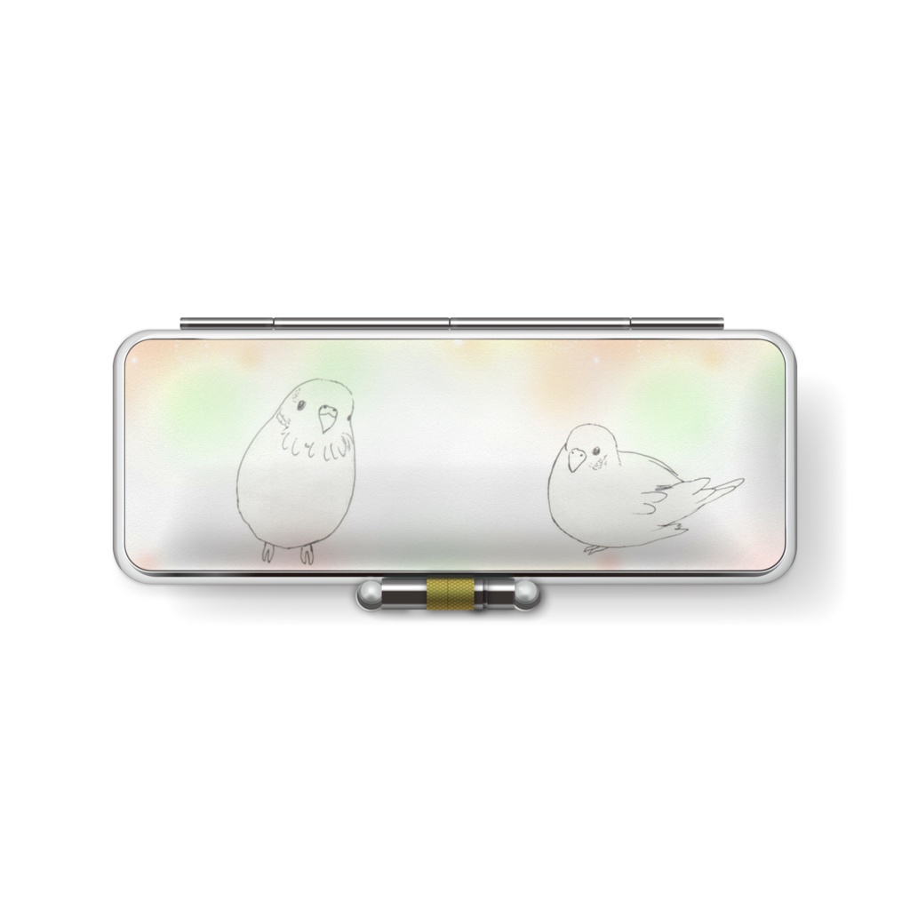 印鑑ケース　インコ