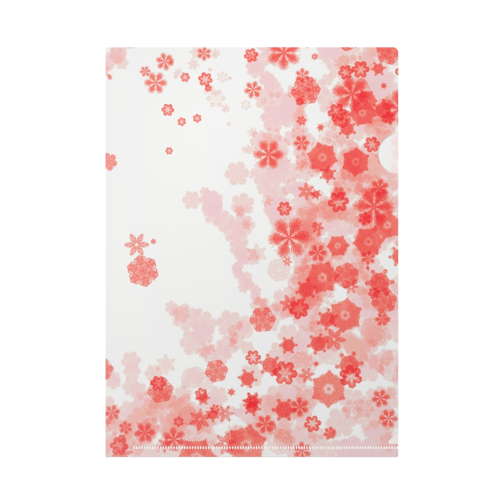 クリアファイル　雪の桜