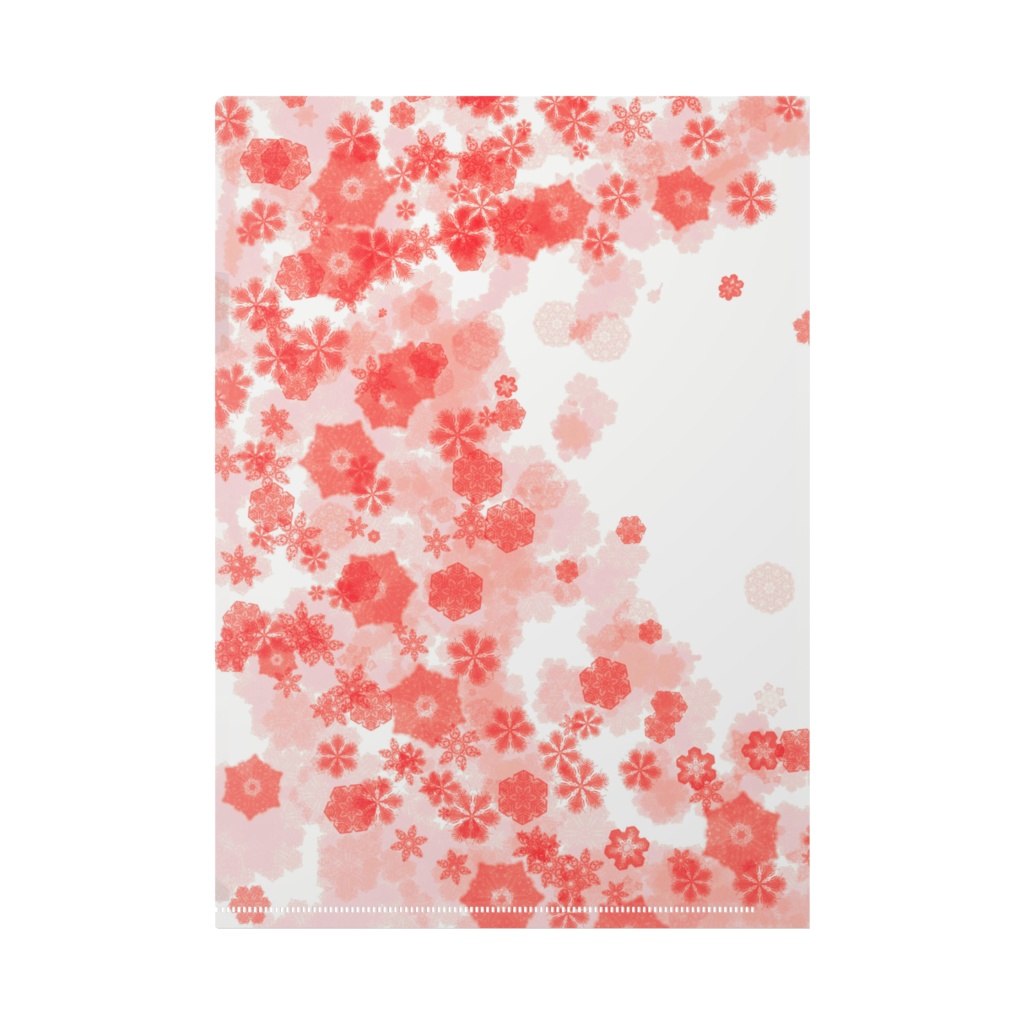 クリアファイル 雪の桜