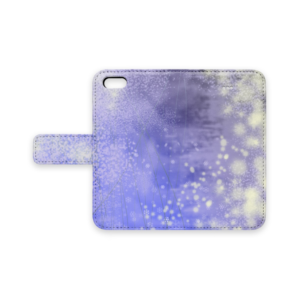 iPhoneケース手帳型 雪