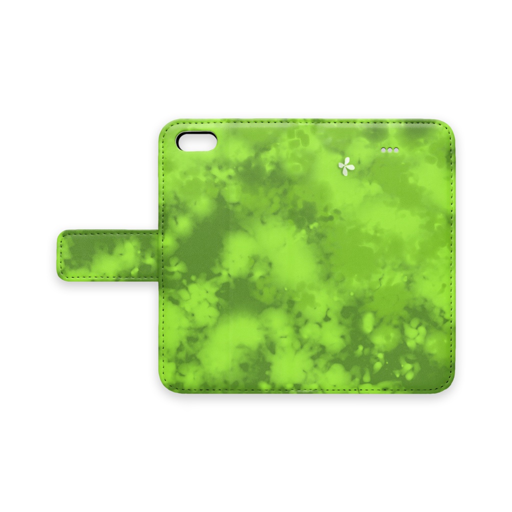 iPhoneケース手帳型 水草