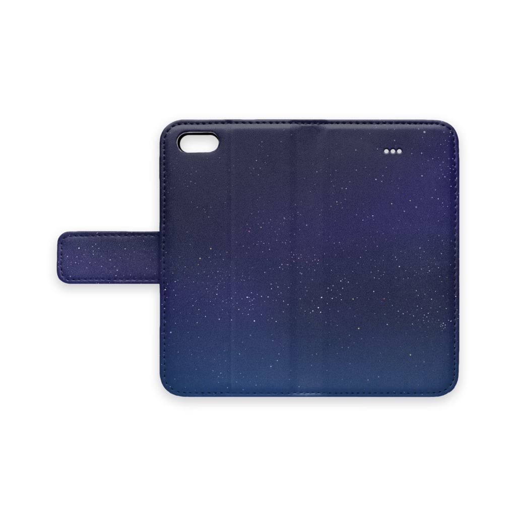 iPhoneケース手帳型 天の川