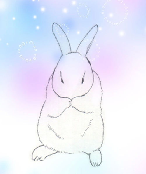 手帳型iPhoneケース うさぎ