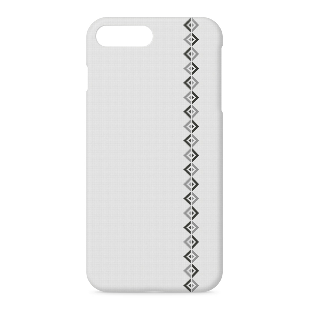 iPhoneケース　モノクロ四角ライン◇◆◇
