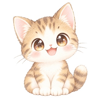 【16種セット】まんまるトラ猫のアイコン・イラスト素材集