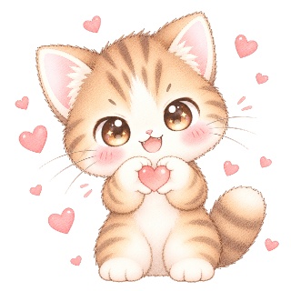【16種セット】まんまるトラ猫のアイコン・イラスト素材集
