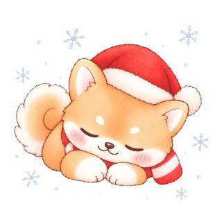 【16種セット】サンタ柴犬のクリスマス&お正月アイコン素材集