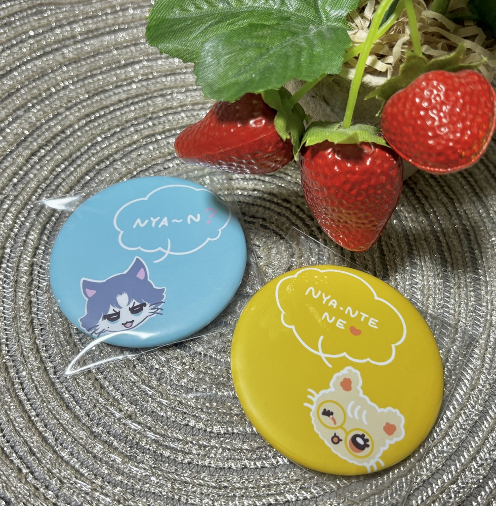 跡入にゃんず 缶バッジマグネット