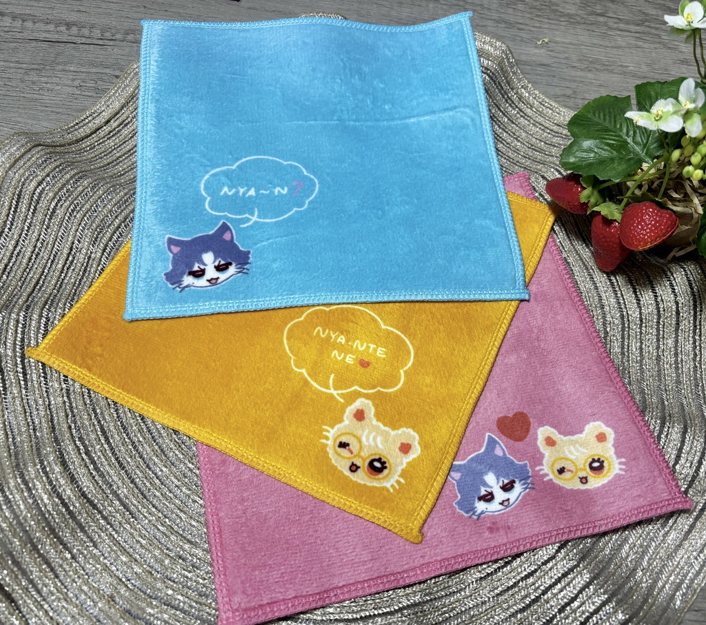 跡入にゃんず ハンカチセット