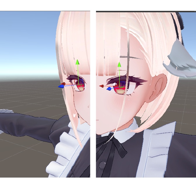 【VRChatアバターギミック】目が光る!残光パーティクル MA使用