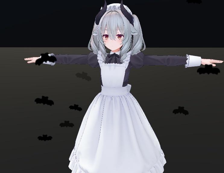 ☆無料配布☆【VRChatアバターギミック】ハロウィン　こうもりパーティクル MA使用