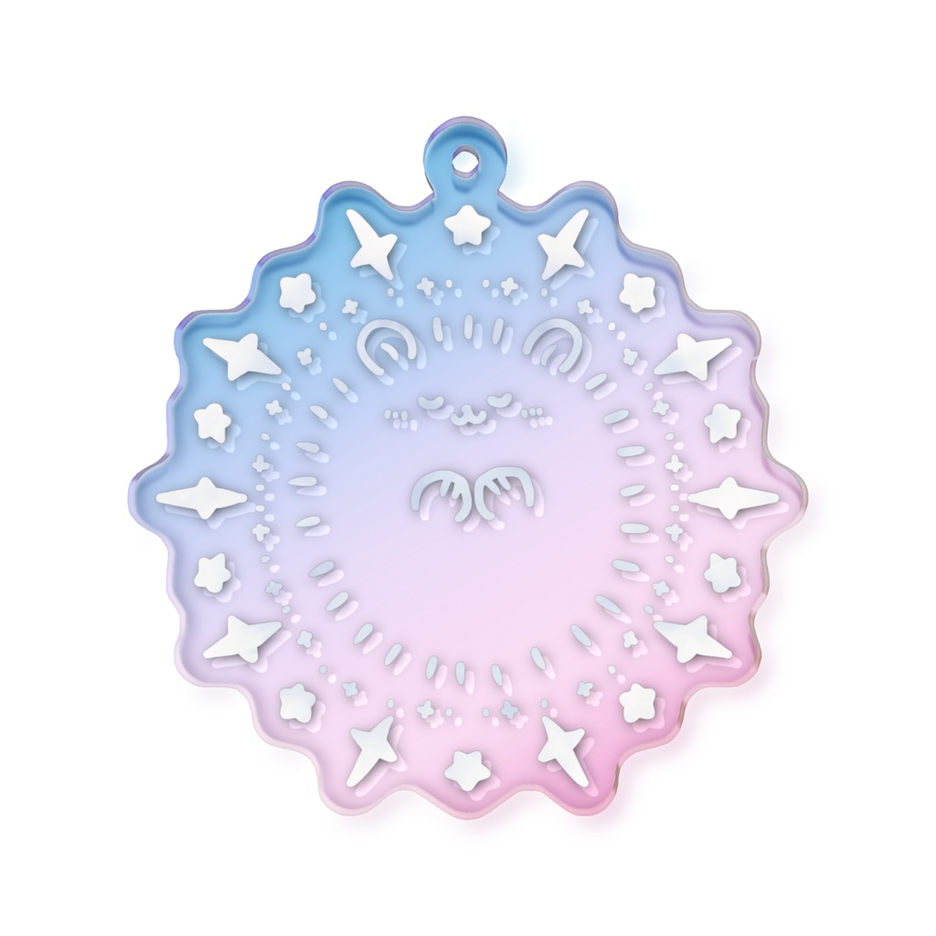 【全9種】わたポメ(おいのり) オーロラアクリルキーホルダー(50 × 50mm)