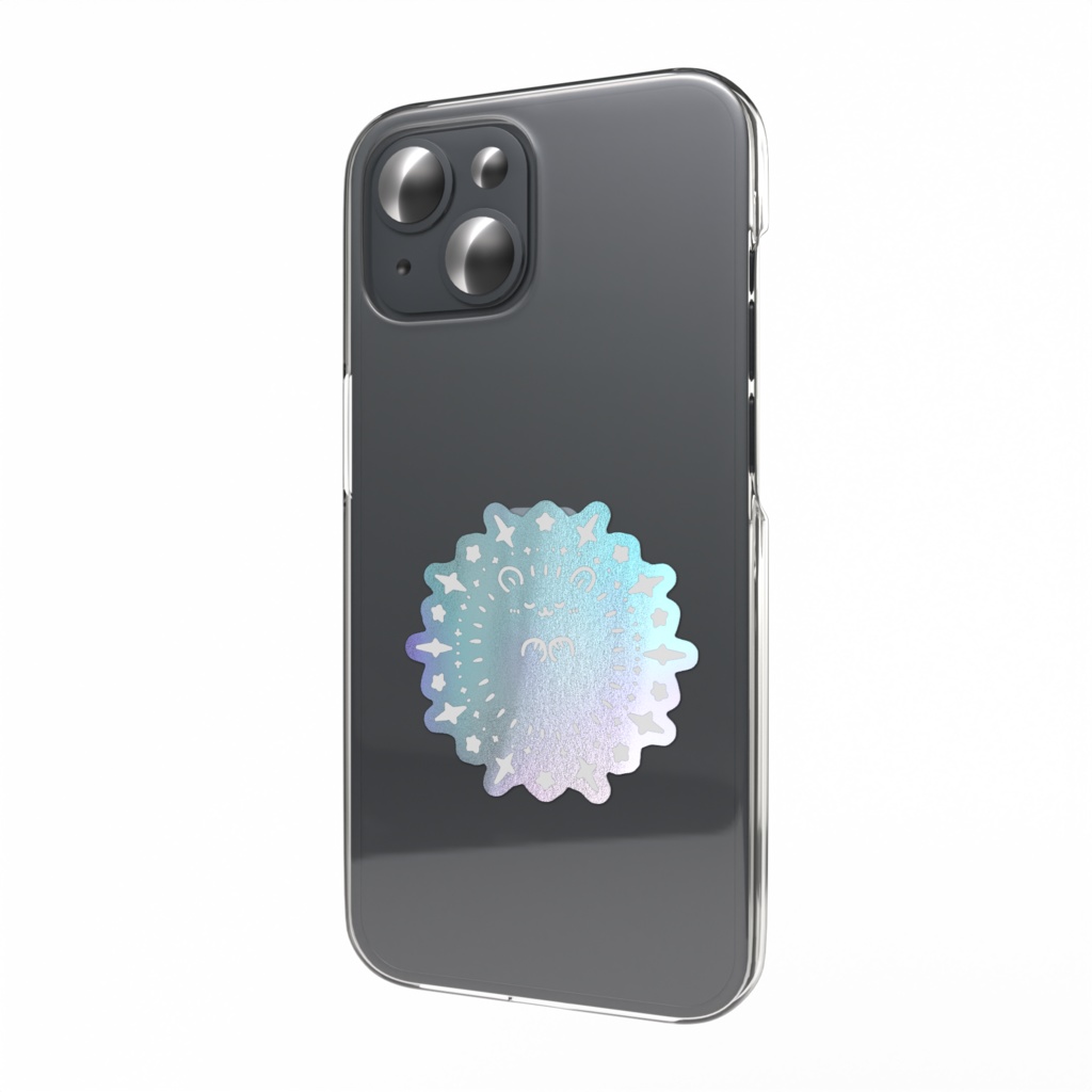 【全10種】わたポメ オーロラスマホステッカー