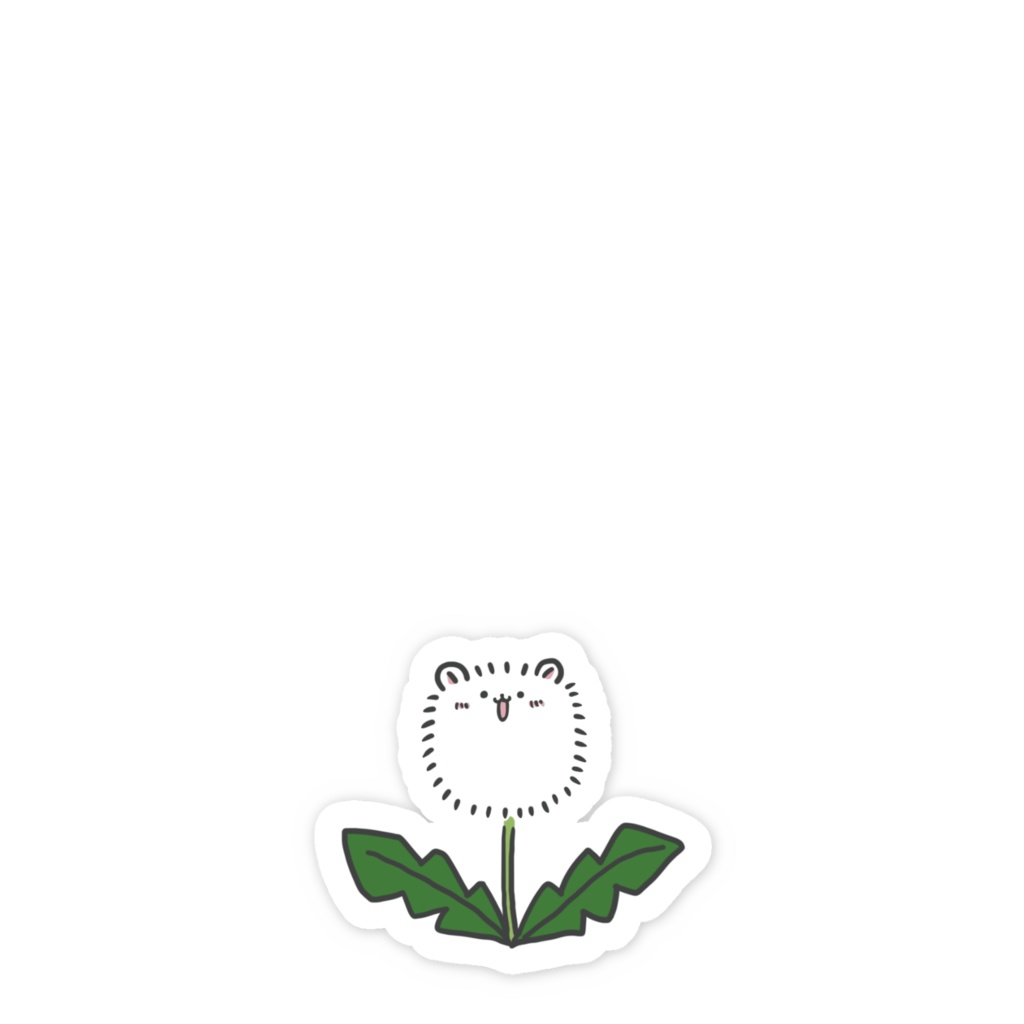 わたげみたいなポメラニアン(わたげ) スマホステッカー