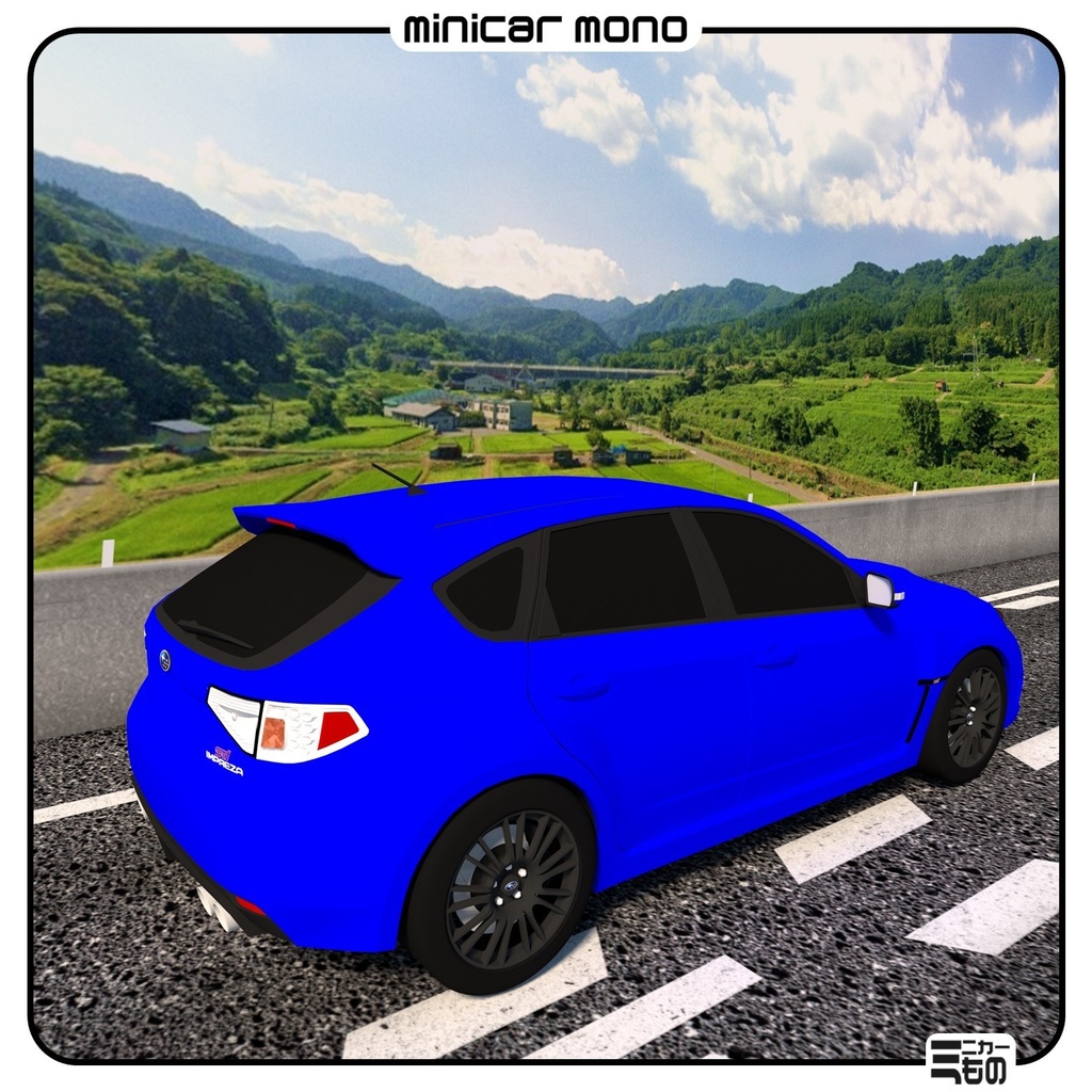 1/64スケール用背景ジオラマ - 夏眺め・Background Diorama for 1/64 Scale - Summer View