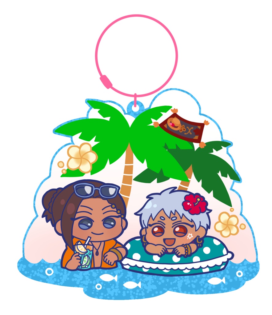 夏のジャミカリアクリルキーホルダー