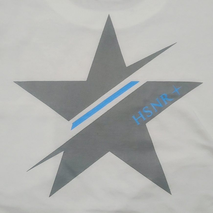 星ロゴTシャツ(ポケット付) ホワイトす