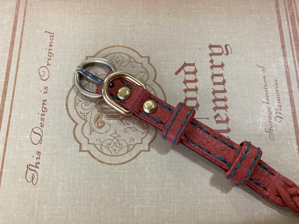 本革 犬・猫用首輪(人用ブレスレットやアンクレットにも)