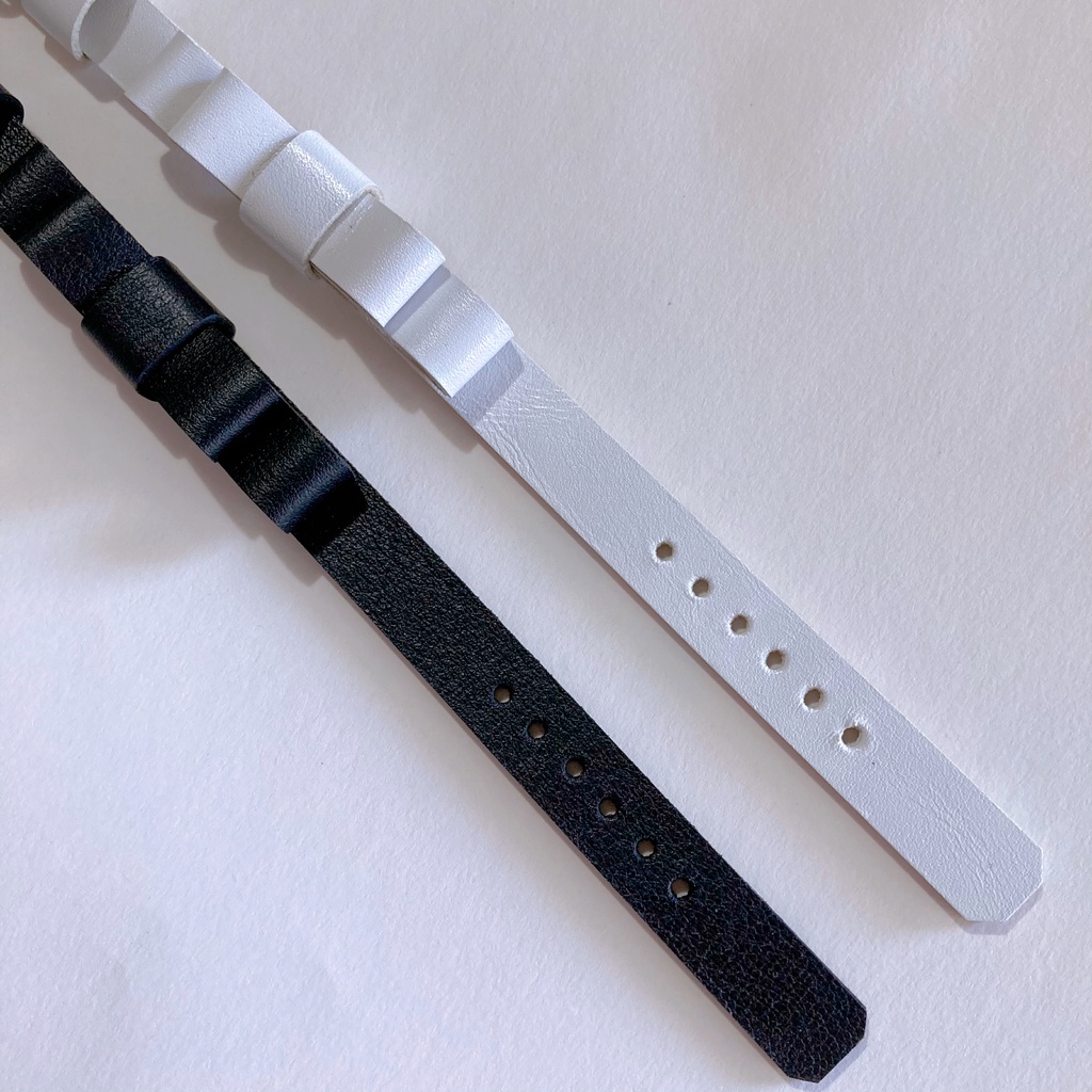 革のリボンブレスレット