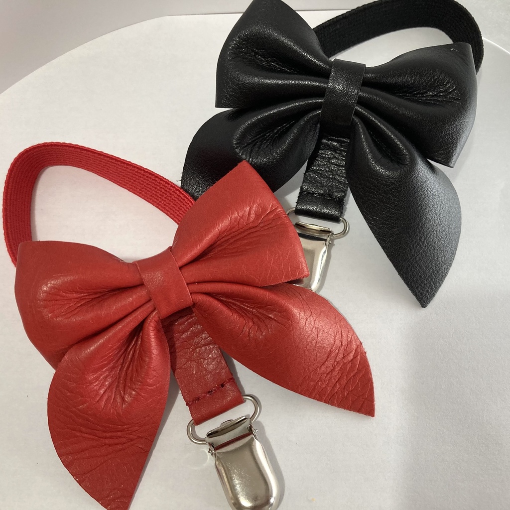 リボンのアームウォーマーガーター(アームカバーガーター)