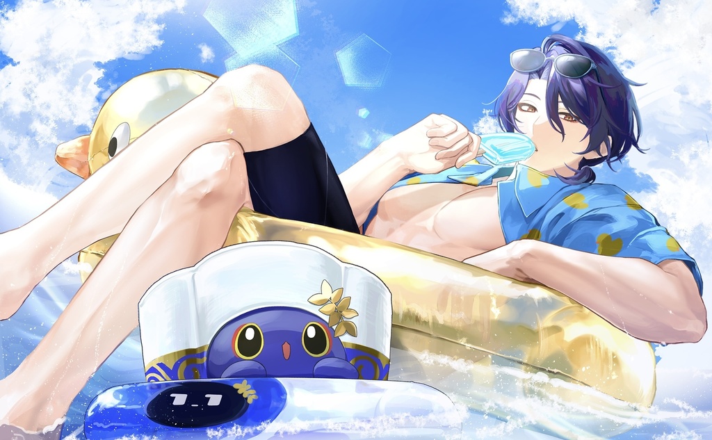 【崩スタ】同人イラスト本&アクリルブロックセット