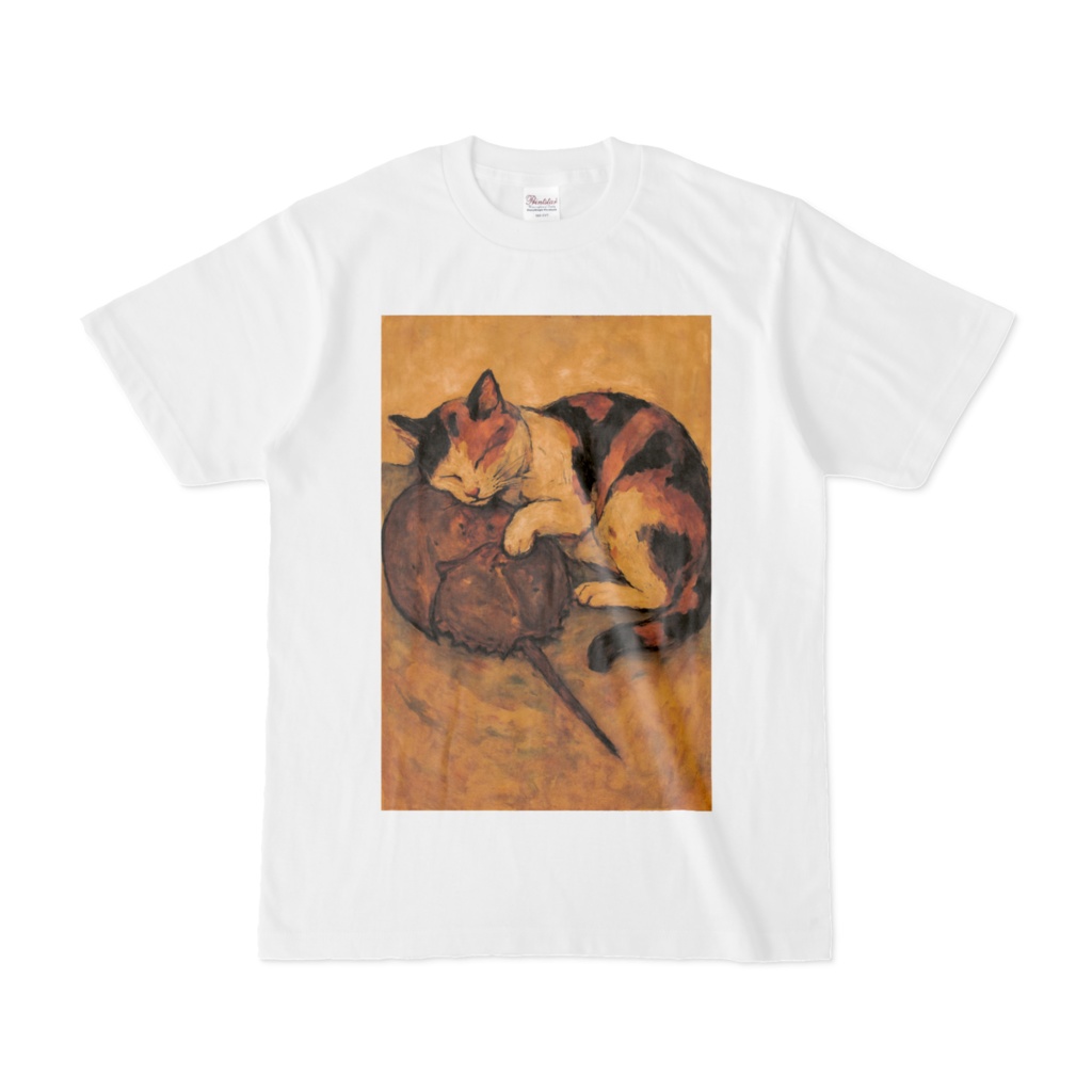 カブトガニの枕（シーレ風）Tシャツ