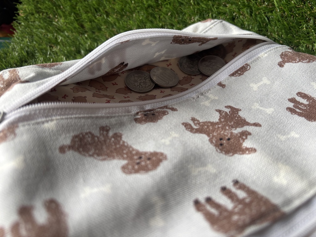 コインスルー財布付きショルダーバッグ