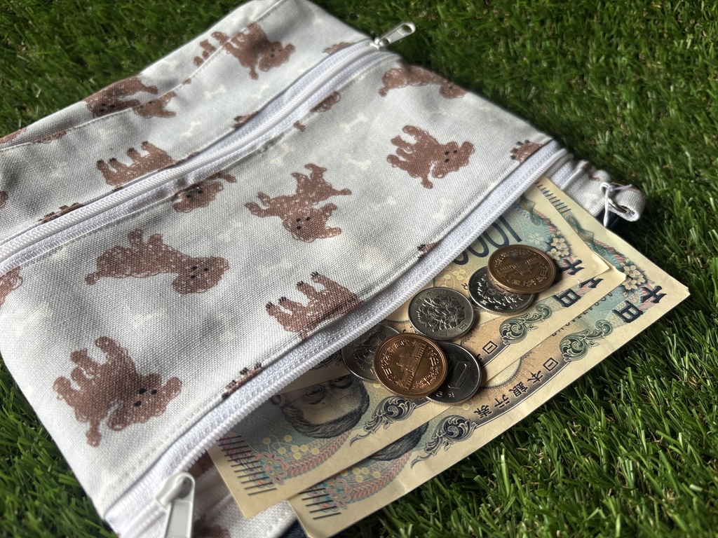 コインスルー財布付きショルダーバッグ