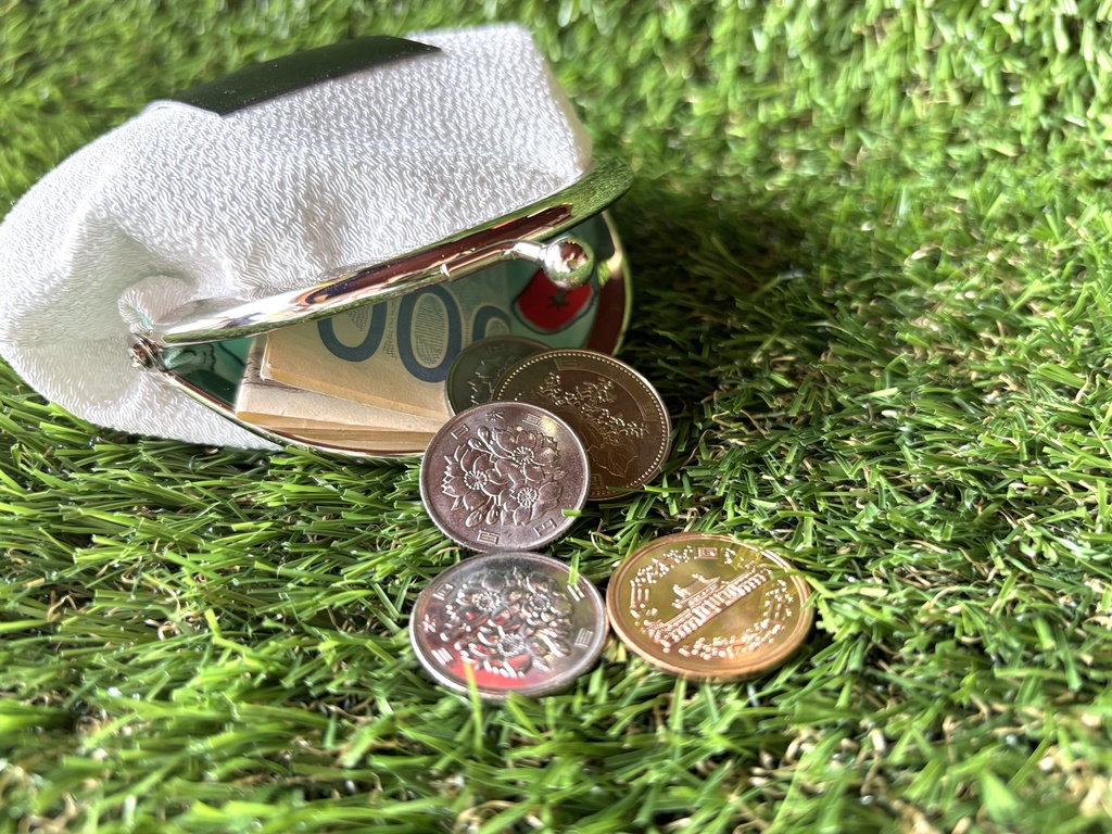 こにぎりがま口ポーチ