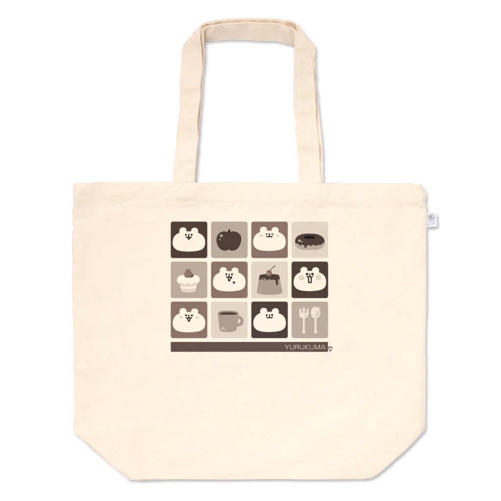 スクエアトートバッグゆるくまさん