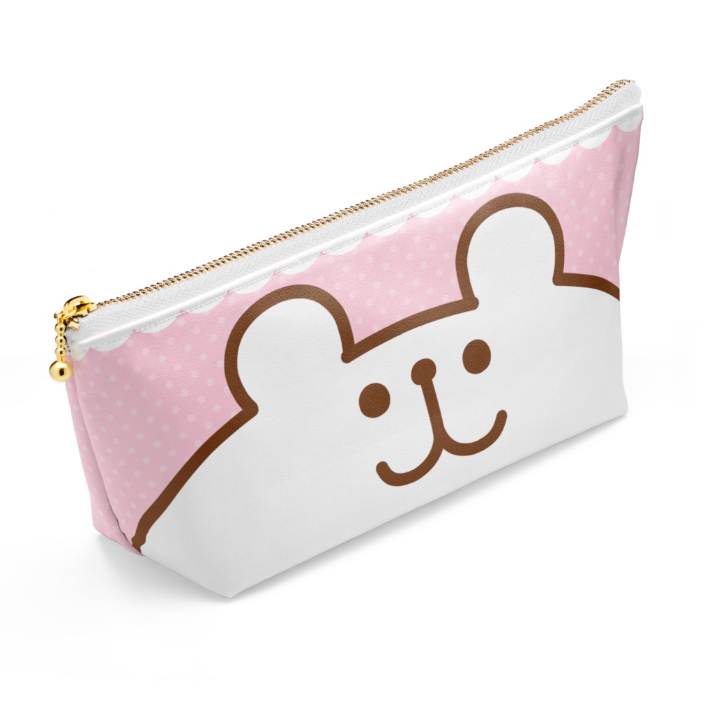 ゆるくまさんポーチピンク