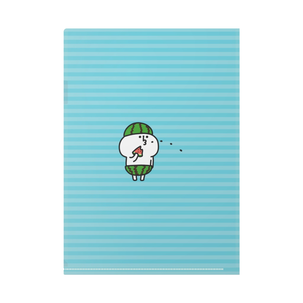 夏のゆるくまさんクリアファイル