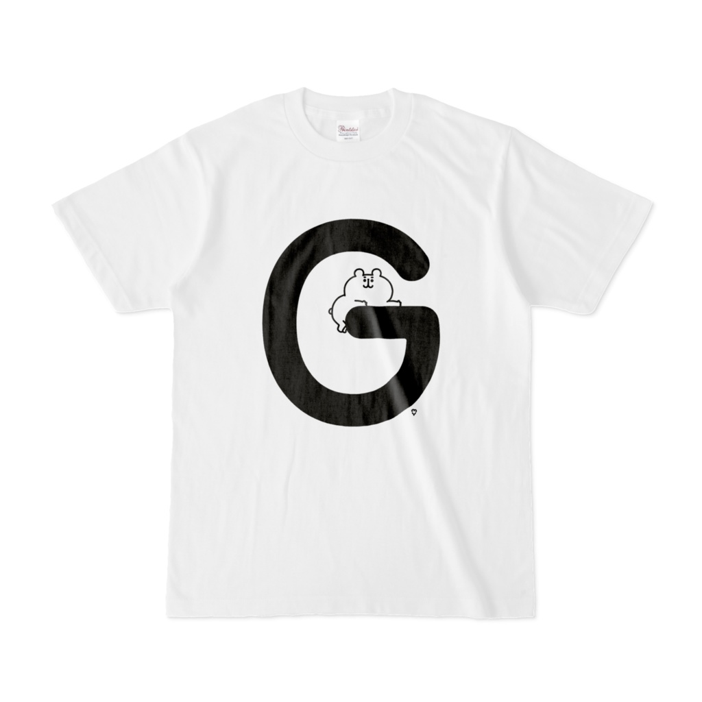 「G」「H」「I」ゆるくま文字Tシャツ