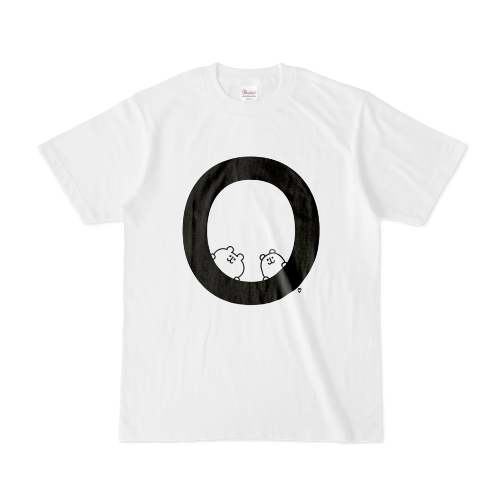 「M」「N」「O」ゆるくま文字Tシャツ