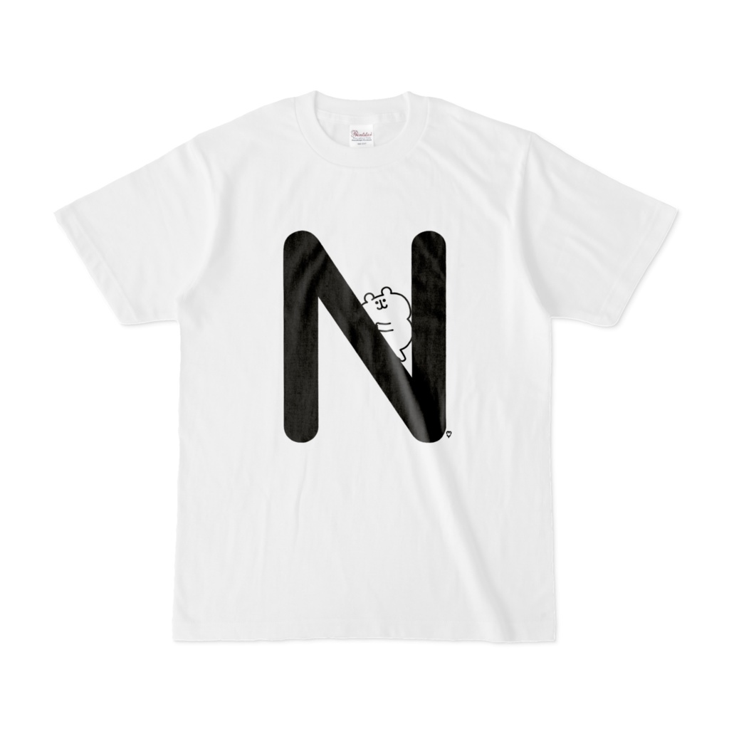 「M」「N」「O」ゆるくま文字Tシャツ