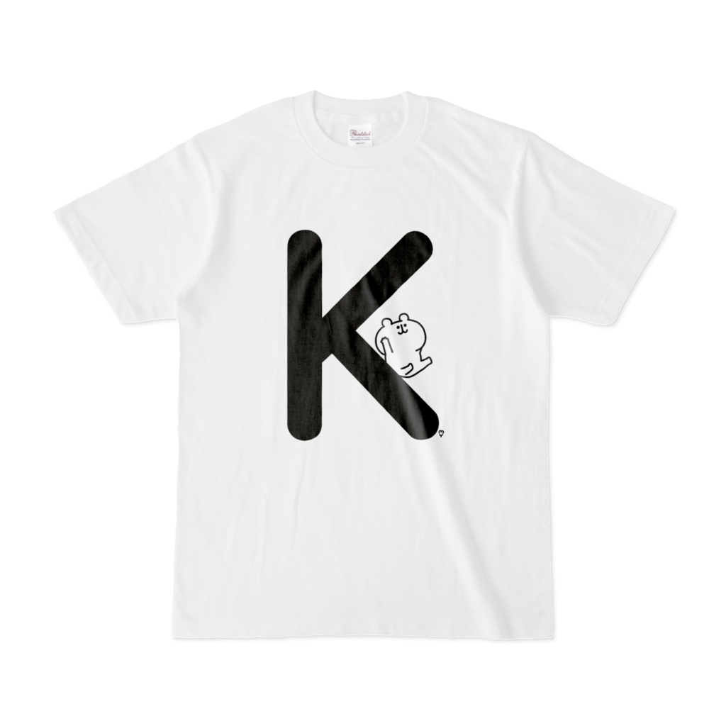 「J」「K」「L」ゆるくま文字Tシャツ
