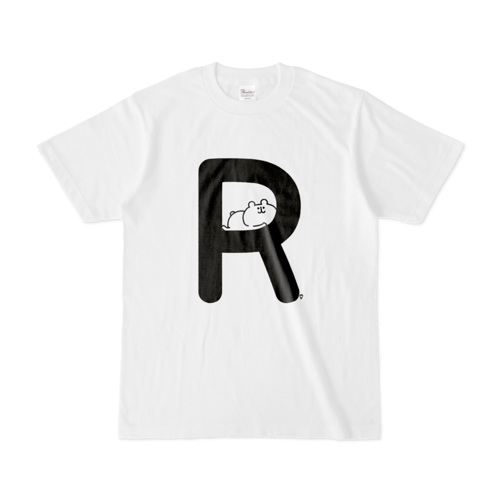 「P」「Q」「R」ゆるくま文字Tシャツ