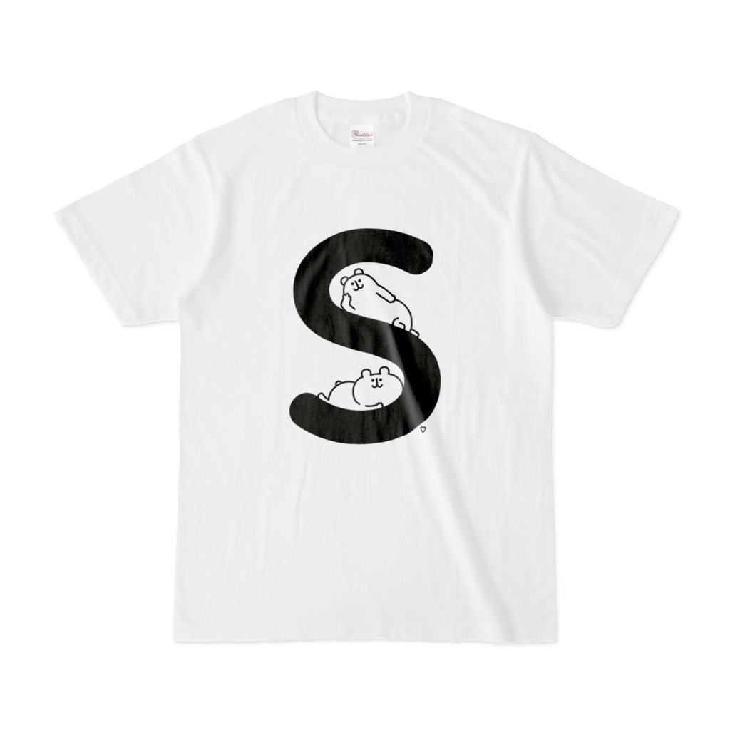 「S」「T」「U」ゆるくま文字Tシャツ