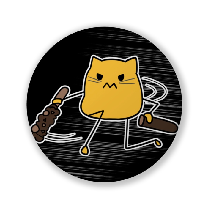 鬼にゃぷ缶バッジ(支援用)