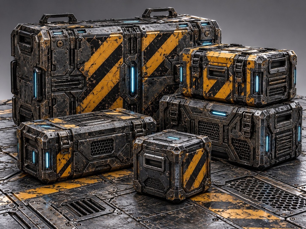 Sci-Fi Panels & Surfaces Texture Pack - 20 Stylised PBR Materials