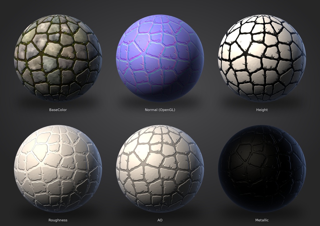 Village & Medieval Habitats Texture Pack - 100 Stylised PBR Materials